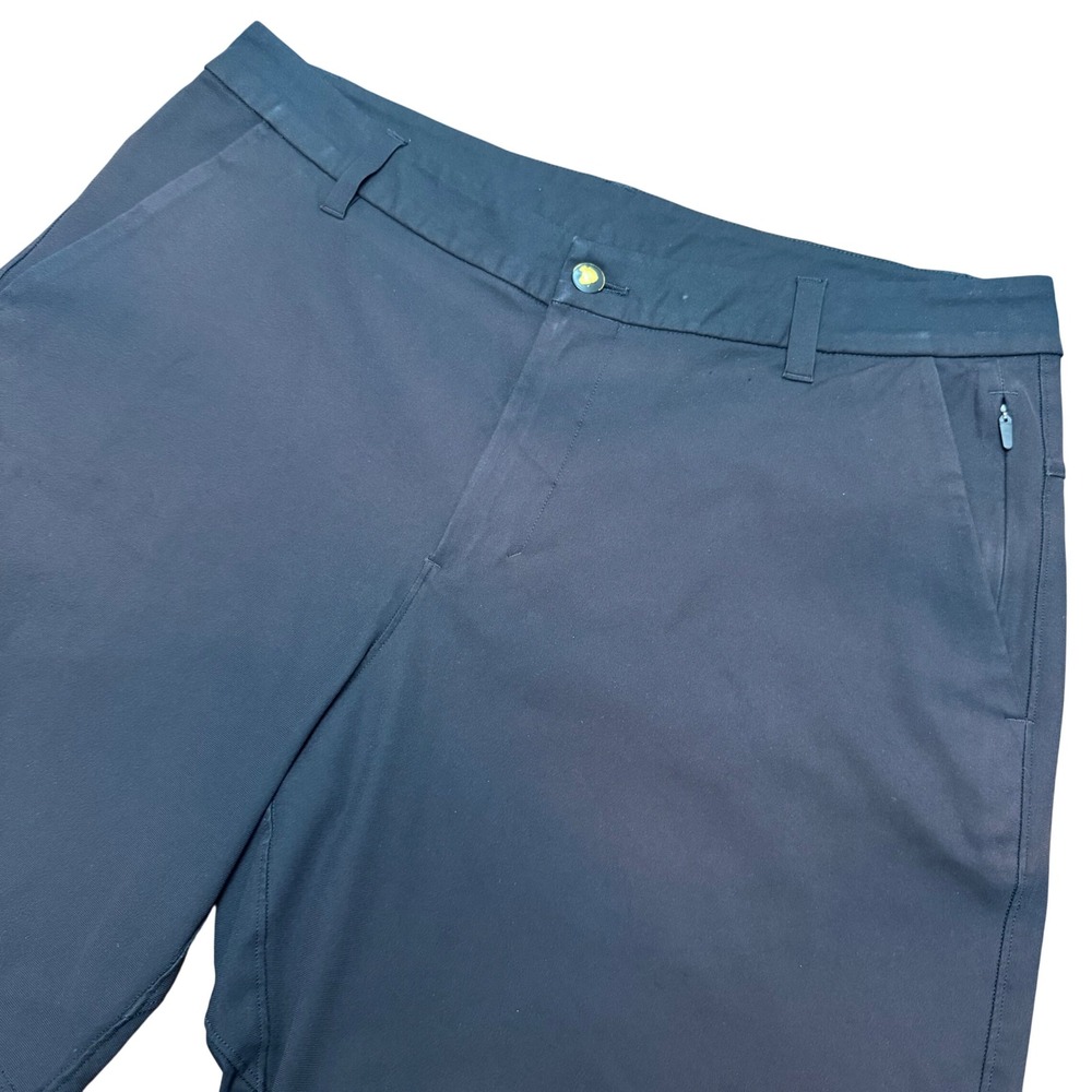 Lululemon Commission Shorts Mens 34 Black 9" Inseam Tech Chino‎ Stretch Athletic